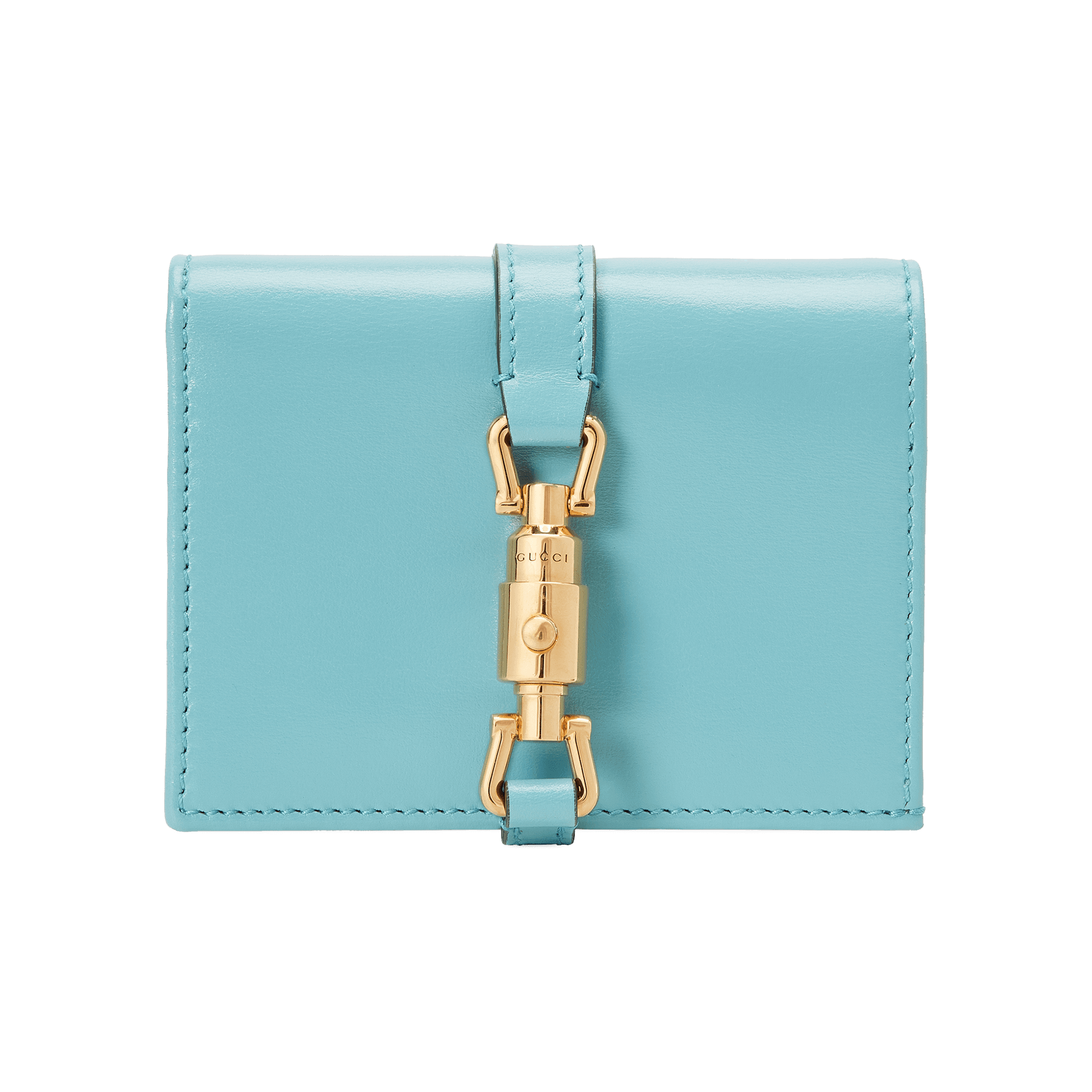 Gucci Jackie 1961 ostrich card case wallet