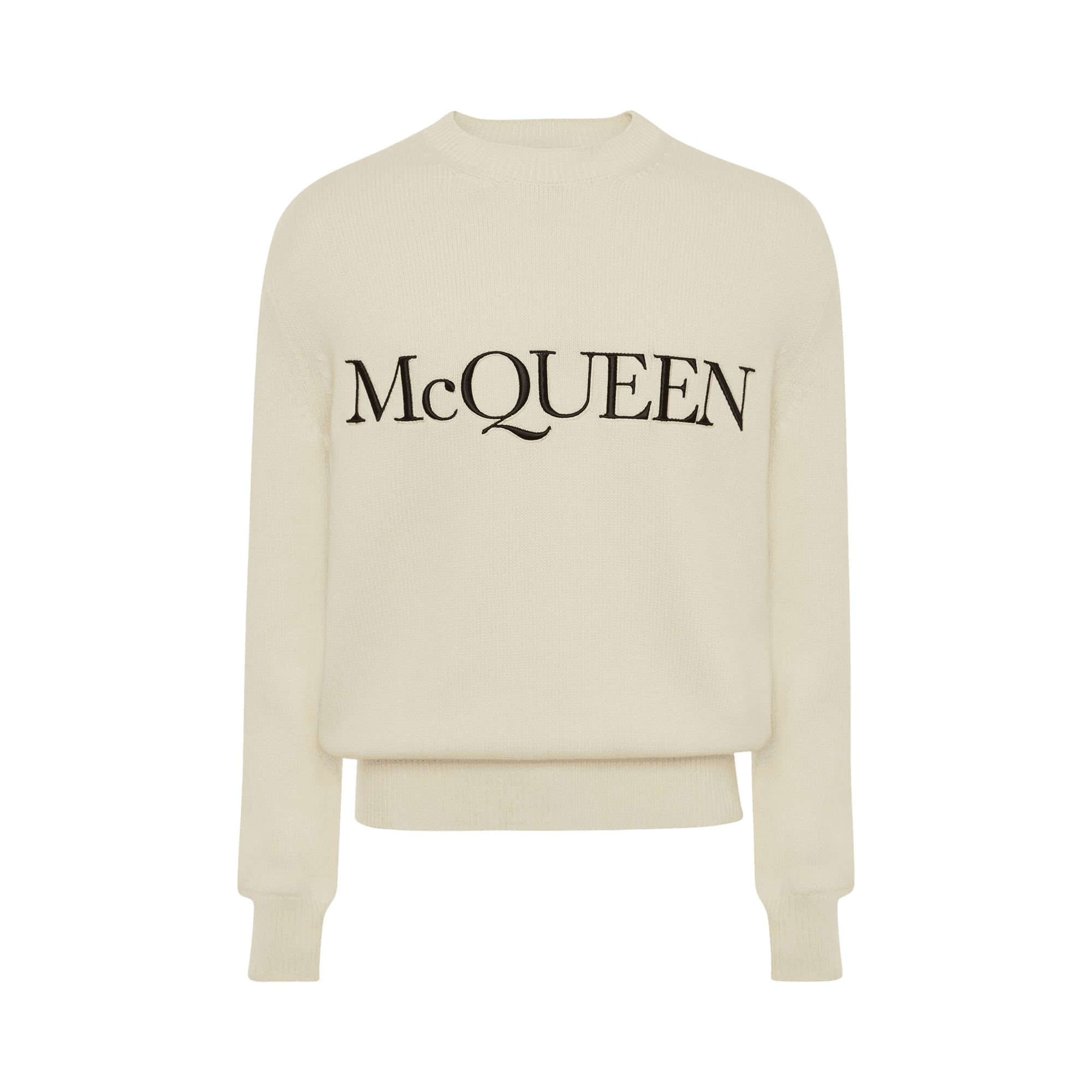 Alexander McQueen McQueen Embroidered Crew Neck Sweater